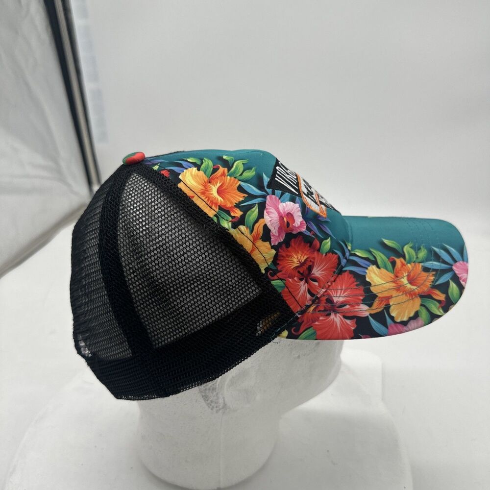 Vintage colorful tropical Virginia beach 1962 snap back hat - Picture 6 of 8